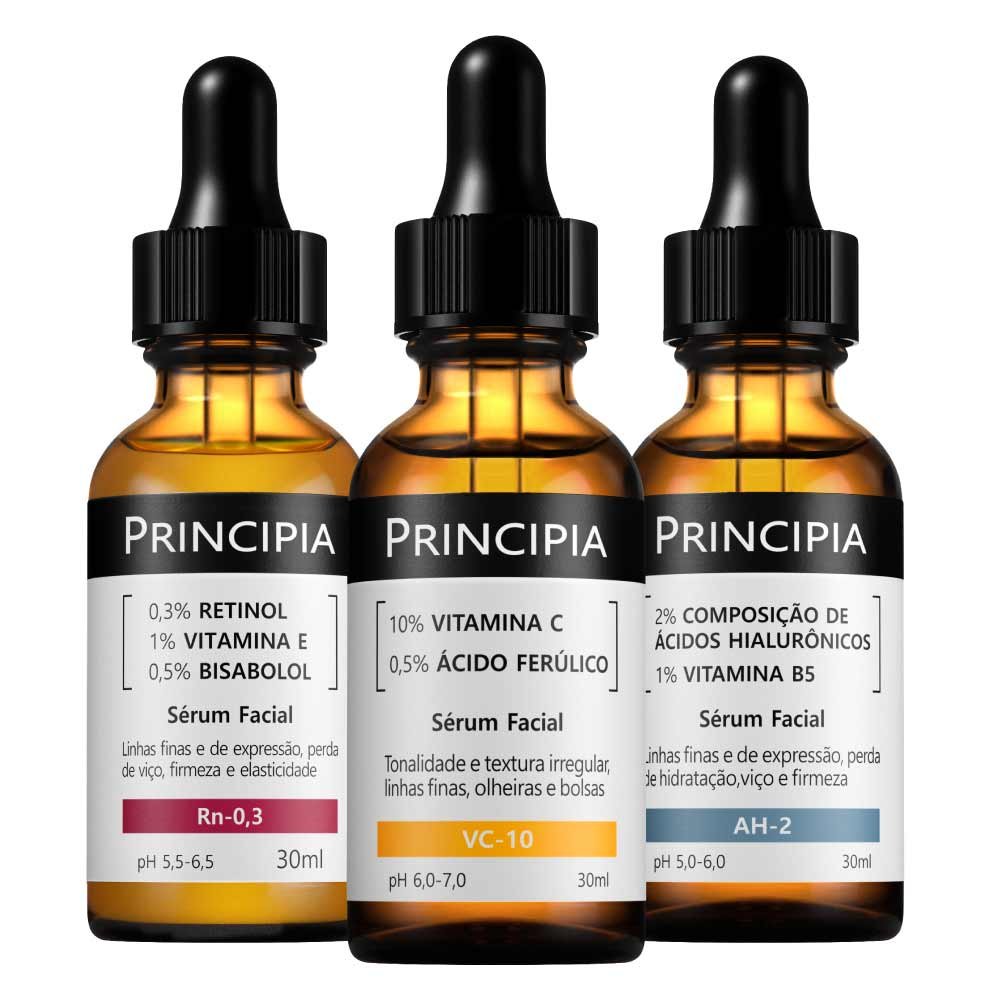 KIT VITAMINA C + RETINOL + HIALURÔNICOS